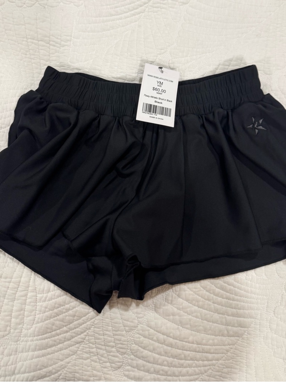 Black Girls' Playful Pleated Skort - Athletic Style